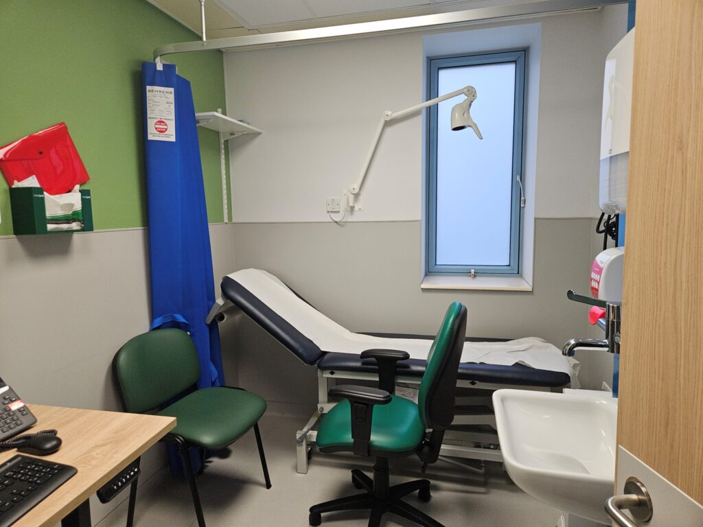 One of the treatment rooms in the new centre