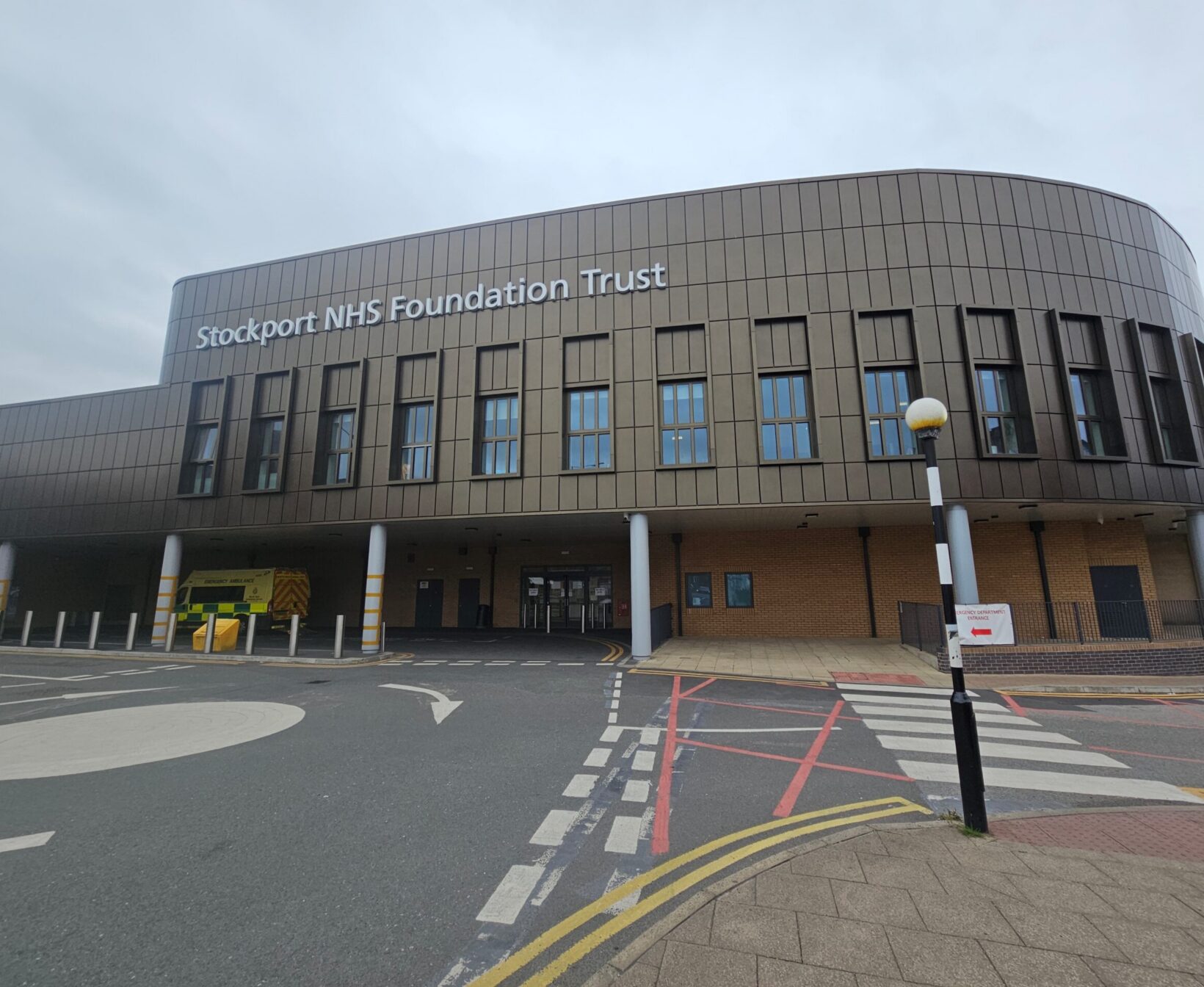 Stepping Hill Hospital - news frontage