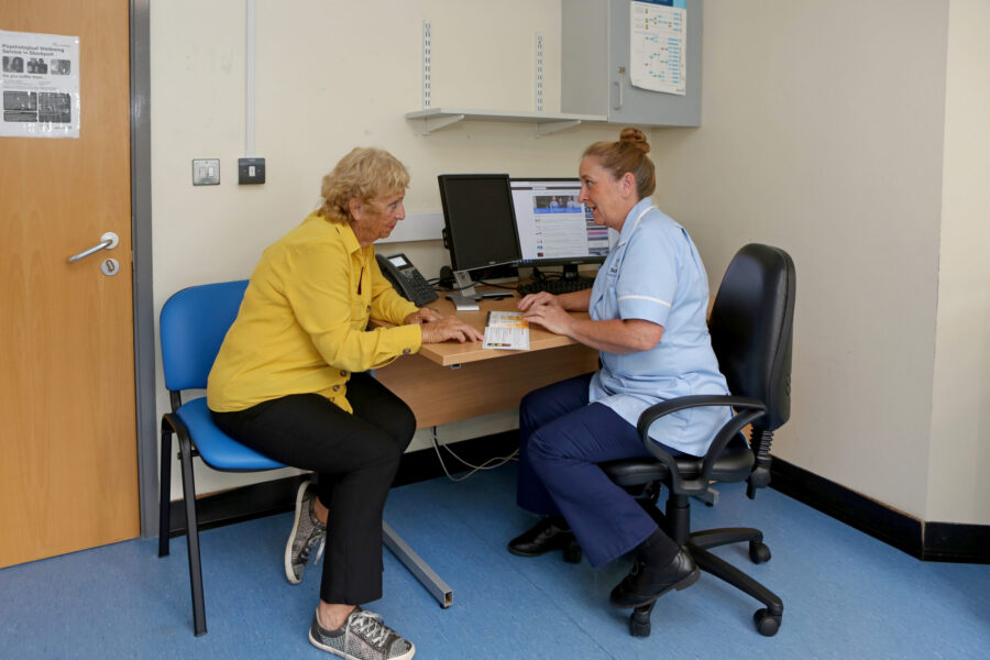 Patient appointment with nurse