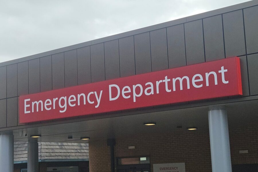 Emergency dept sign