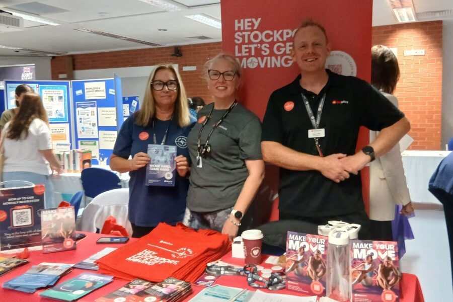 Staff Health and Wellbeing stall - Life Leisure