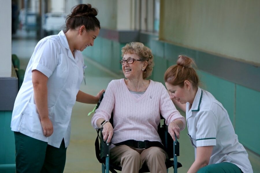 Therapists with patient
