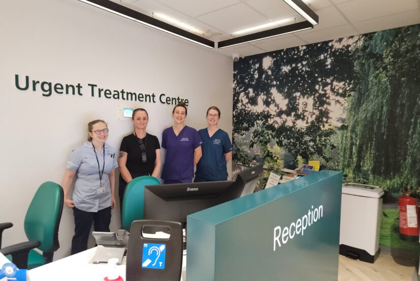 New urgent treatment centre - reception and staff