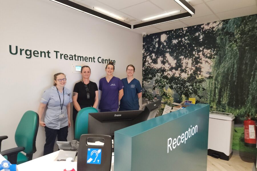 New urgent treatment centre - reception and staff
